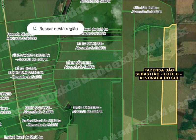 Terreno em leilao em Alvorada do Sul/PR