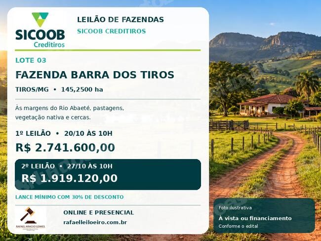 Terreno em leilão em MG - Lote 3
