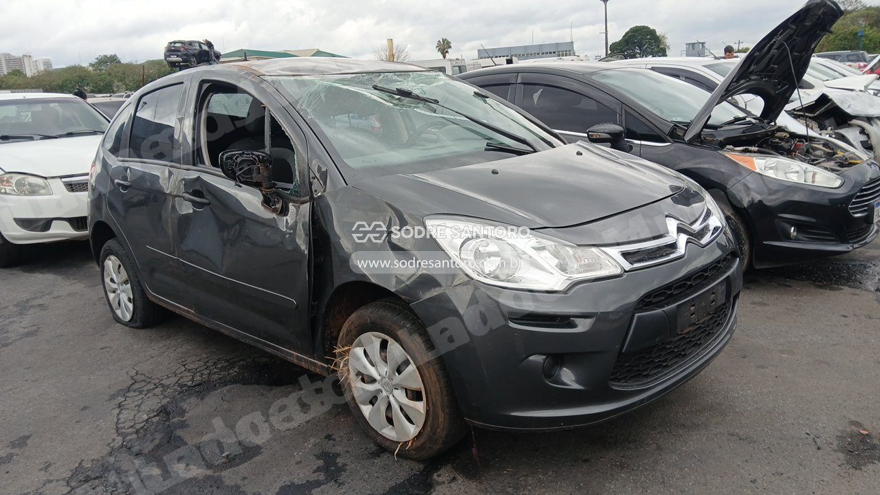Citroen C3 90M Origine 2015 em leilão em Guarulhos/SP