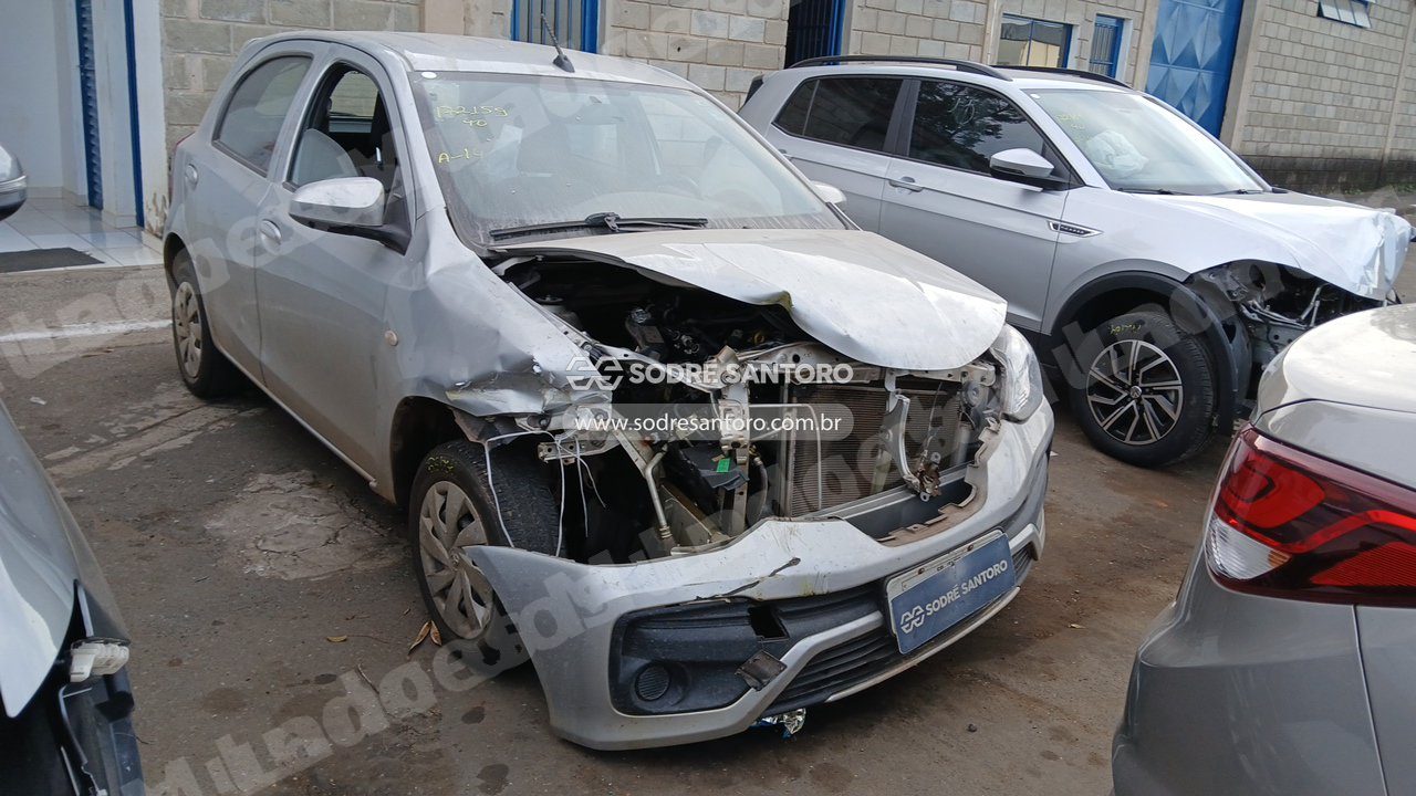 Toyota Etios Hb X Vsc Mt 2019 em leilao em Monte Mor/SP