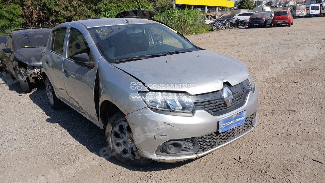 Renault Sandero Auth 10 2018 em leilao em Guarulhos/SP
