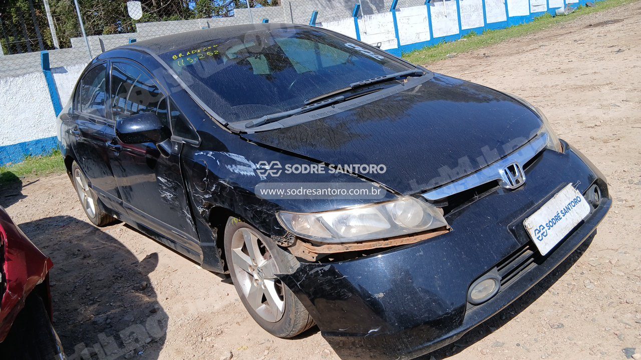 Honda Civic Lxs Flex 2007 em leilão em São José dos Pinhais/PR