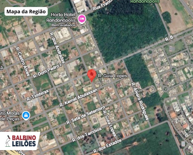 Terreno de 312 m2 em leilao em Rondonópolis/MT