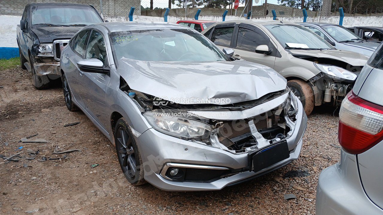 Honda Civic Exl Cvt 2020 em leilão em São José dos Pinhais/PR
