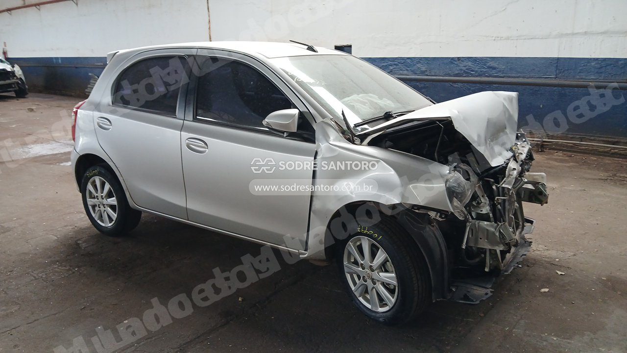 Toyota Etios Hb Xplus Mt 2019 em leilao em Ribeirão Preto/SP