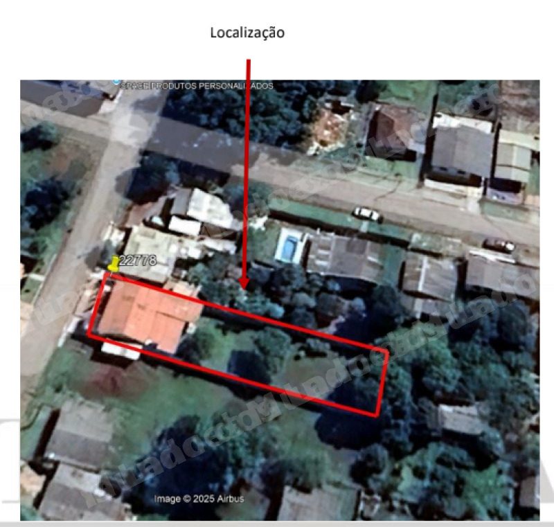 Terreno de 107 m2 em leilao em Cruz Alta/RS