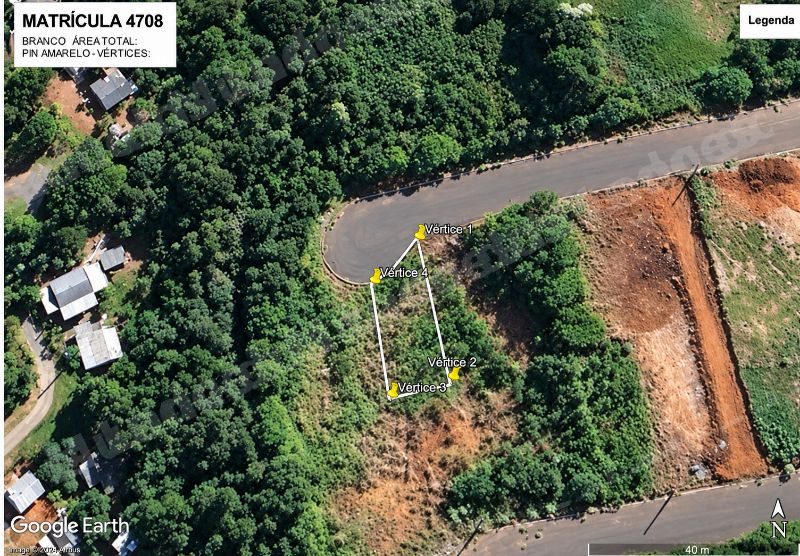 Terreno de 332 m2 em leilão em Alpestre/RS