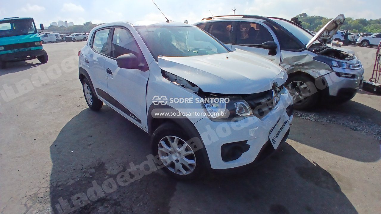 Renault Kwid Life 10Mt 2018 em leilao em Guarulhos/SP