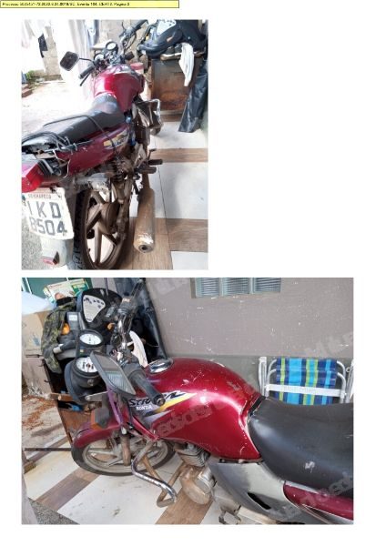 Honda Cbx 2001 em leilão em Chapecó/SC - Lote 1