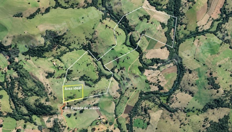 Terreno de 92998 m2 em leilão em Unistalda/RS