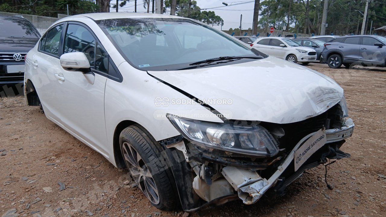 Honda Civic Lxr 2015 em leilão em São José dos Pinhais/PR