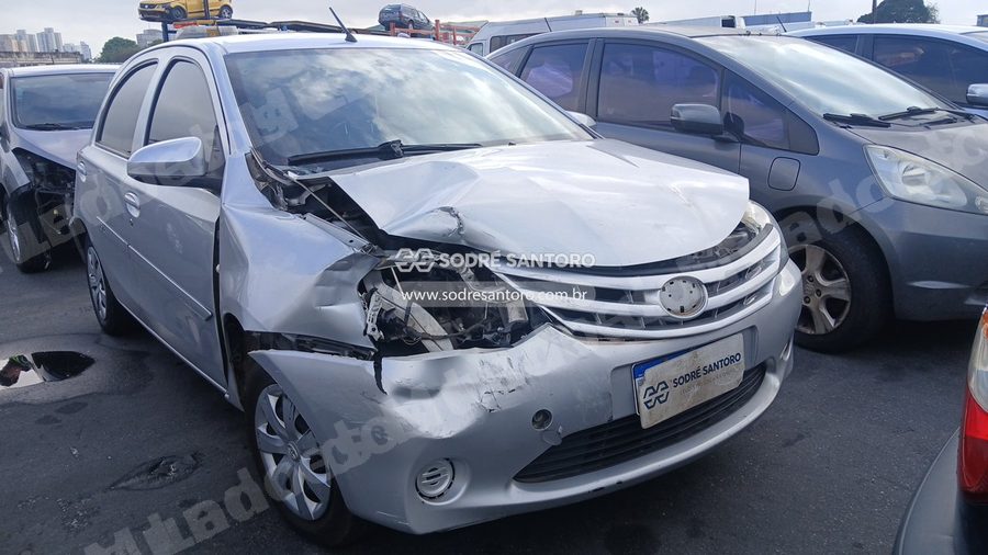 Toyota Etios Hb X 2016 em leilão em Guarulhos/SP