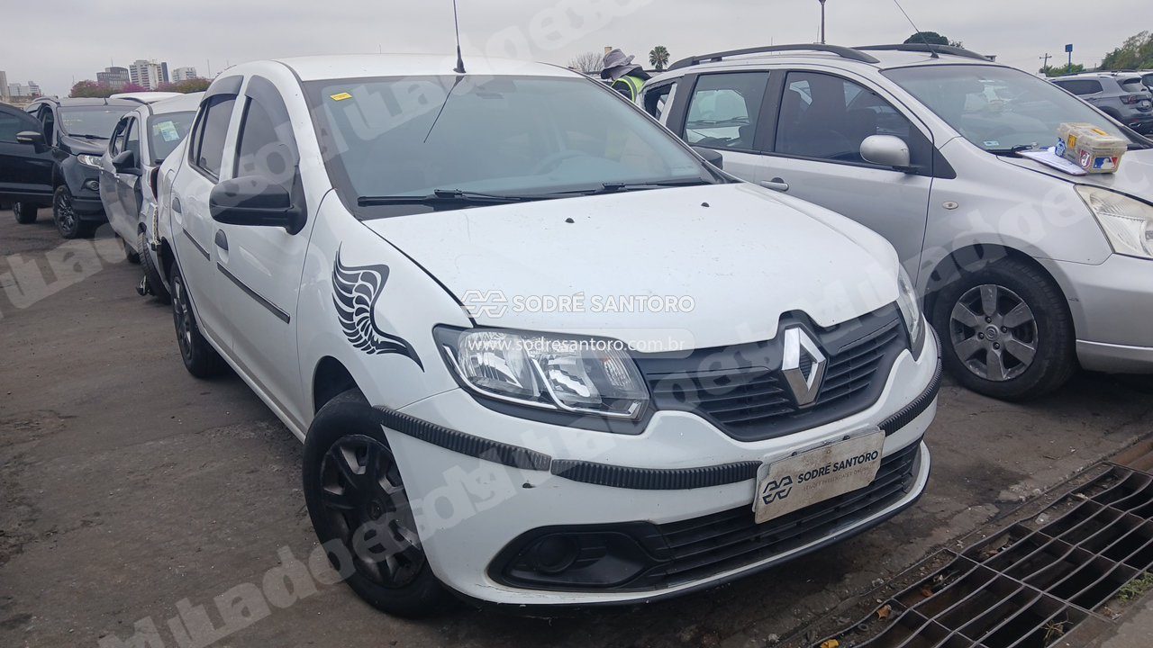 Renault Logan Auth 10 2018 em leilao em Brasil