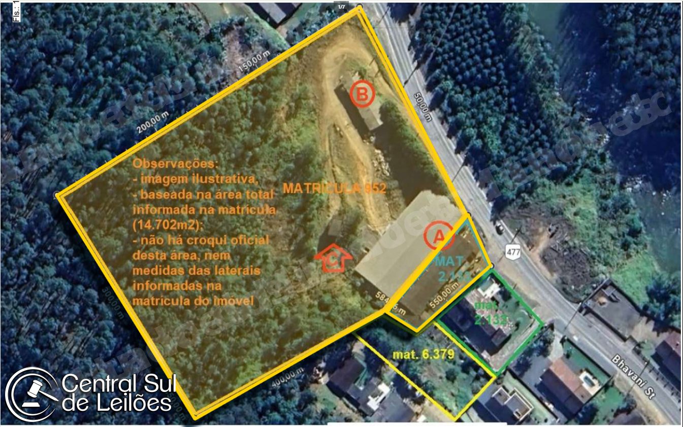 Terreno em leilao em Município de Benedito Novo/SC