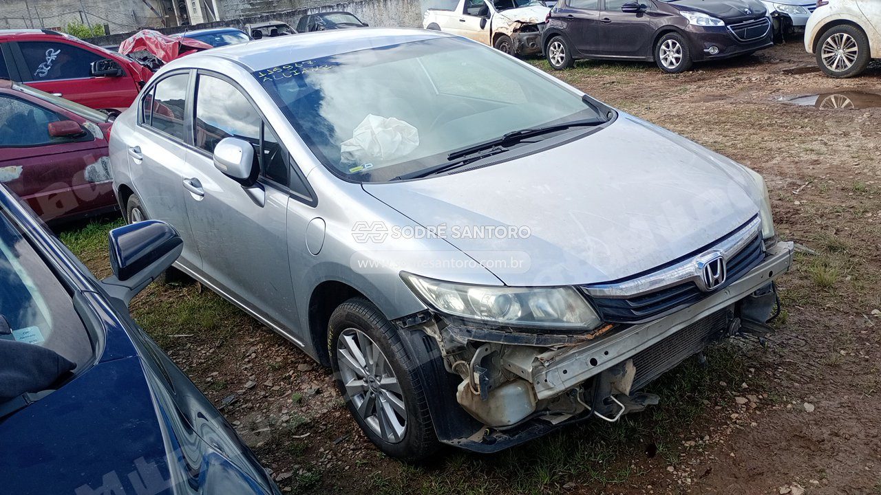 Honda Civic Lxl 2012 em leilão em São José dos Pinhais/PR