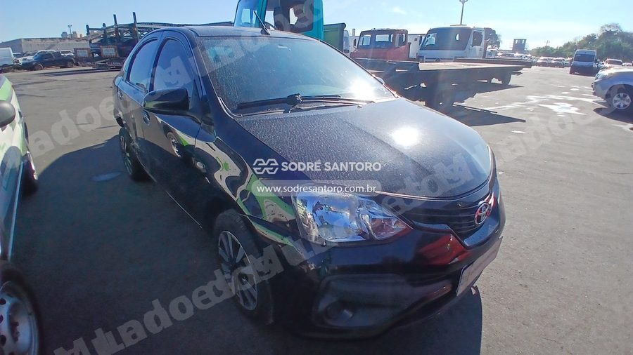 Toyota Etios Sd Xs 15 At 2018 em leilão em Guarulhos/SP