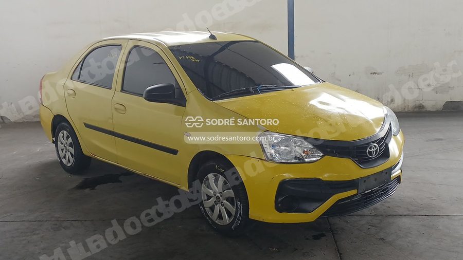 Toyota Etios Sd X Vsc Mt 2019 em leilão em Caçapava/SP