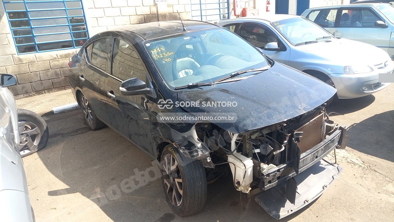 Nissan Versa 16 Sl 2017 em leilao em Monte Mor/SP
