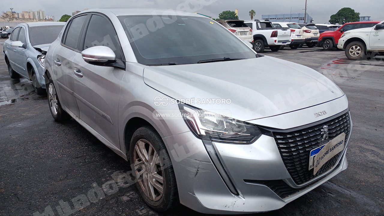 Peugeot 208 Active At 2022 em leilao em Brasil