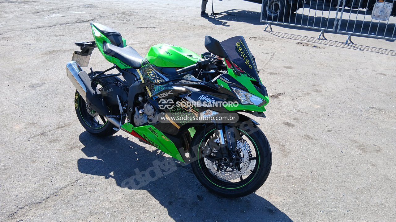 Kawasaki Ninja Zx-6R 2020 em leilao em Brasil