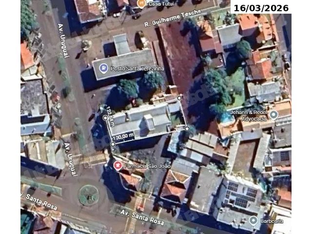 Terreno de 845 m2 em leilao em Três de Maio/RS
