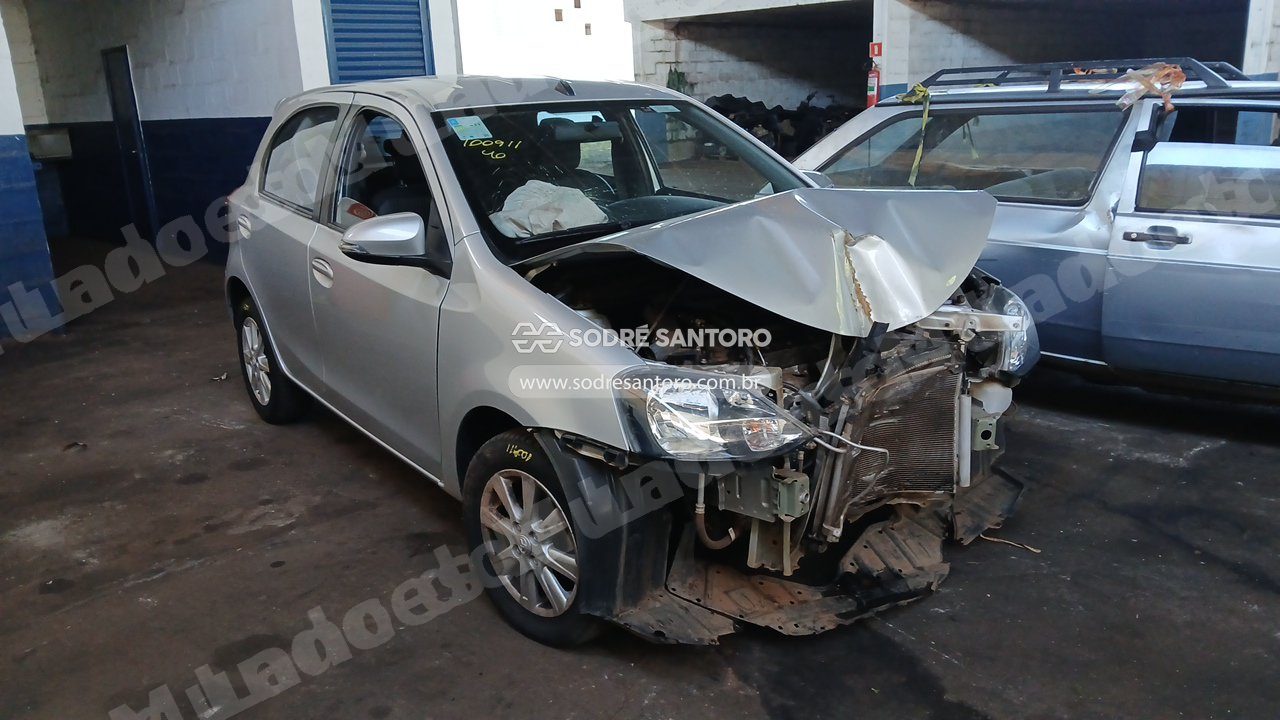 Toyota Etios Hb Xplus Mt 2019 em leilao em Ribeirão Preto/SP