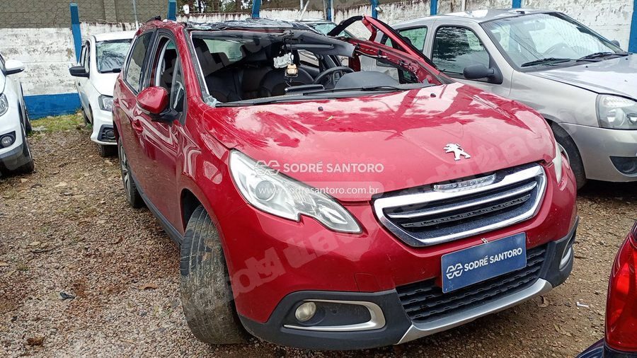 Peugeot 2008 Griffe A 2016 em leilão em São José dos Pinhais/PR