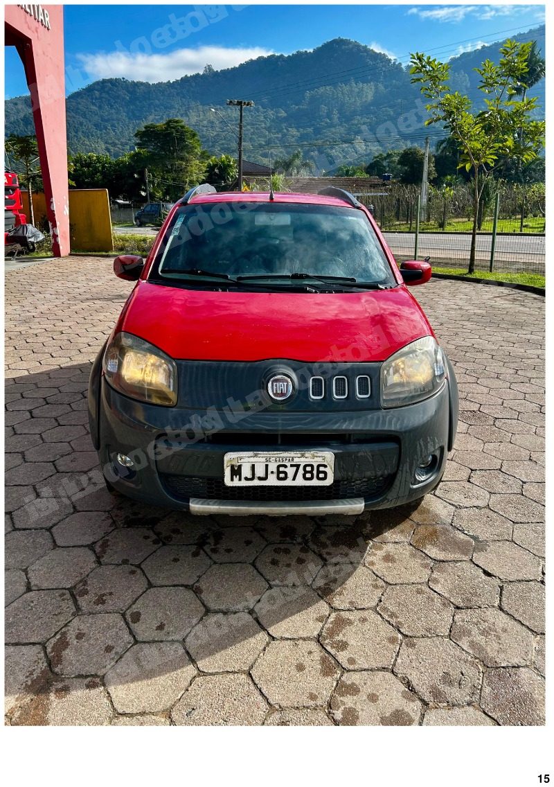 Fiat Uno 2012 em leilao em Rio dos Cedros/SC