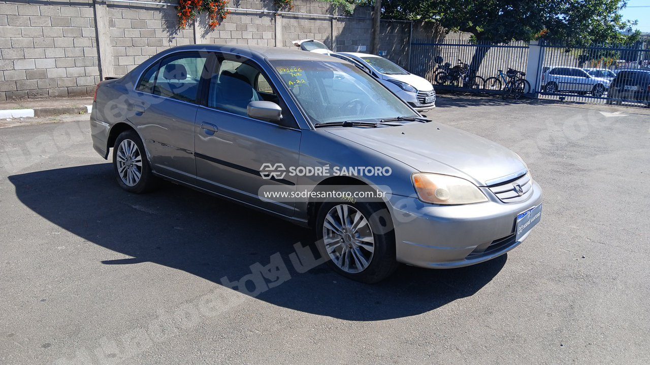 Honda Civic Lx 2002 em leilao em Monte Mor/SP