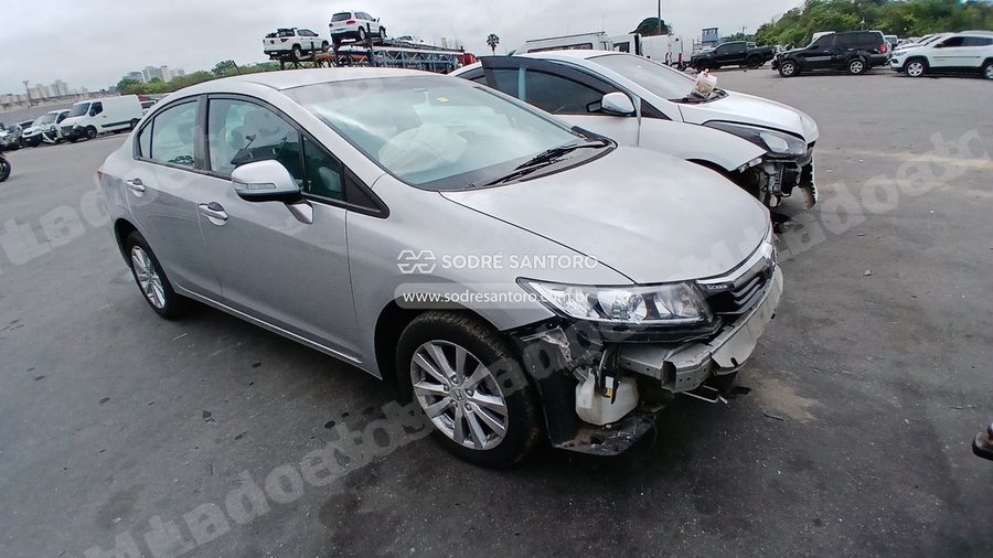 Honda Civic Lxr 2014 em leilão em Guarulhos/SP