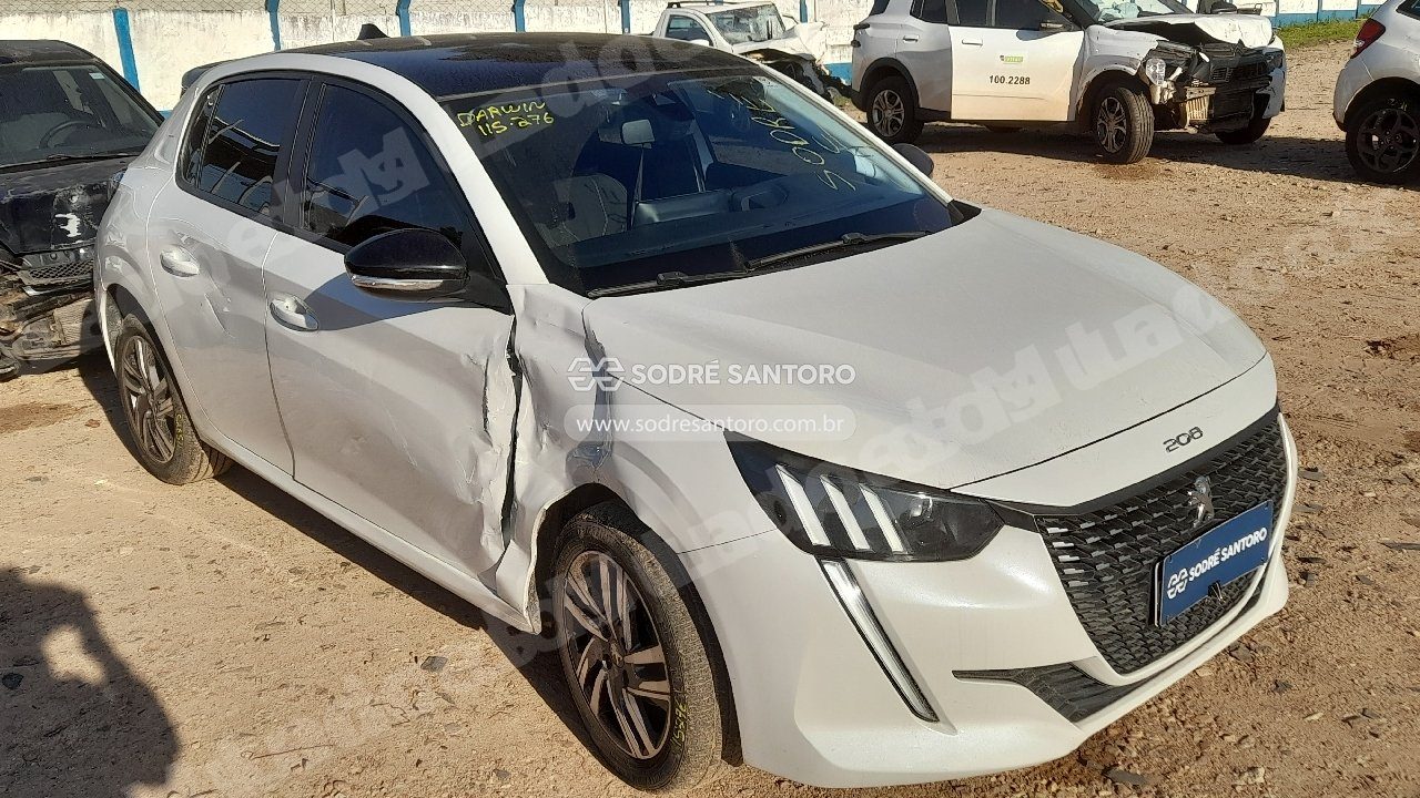 Peugeot 208 Griffe 1At 2021 em leilão em São José dos Pinhais/PR