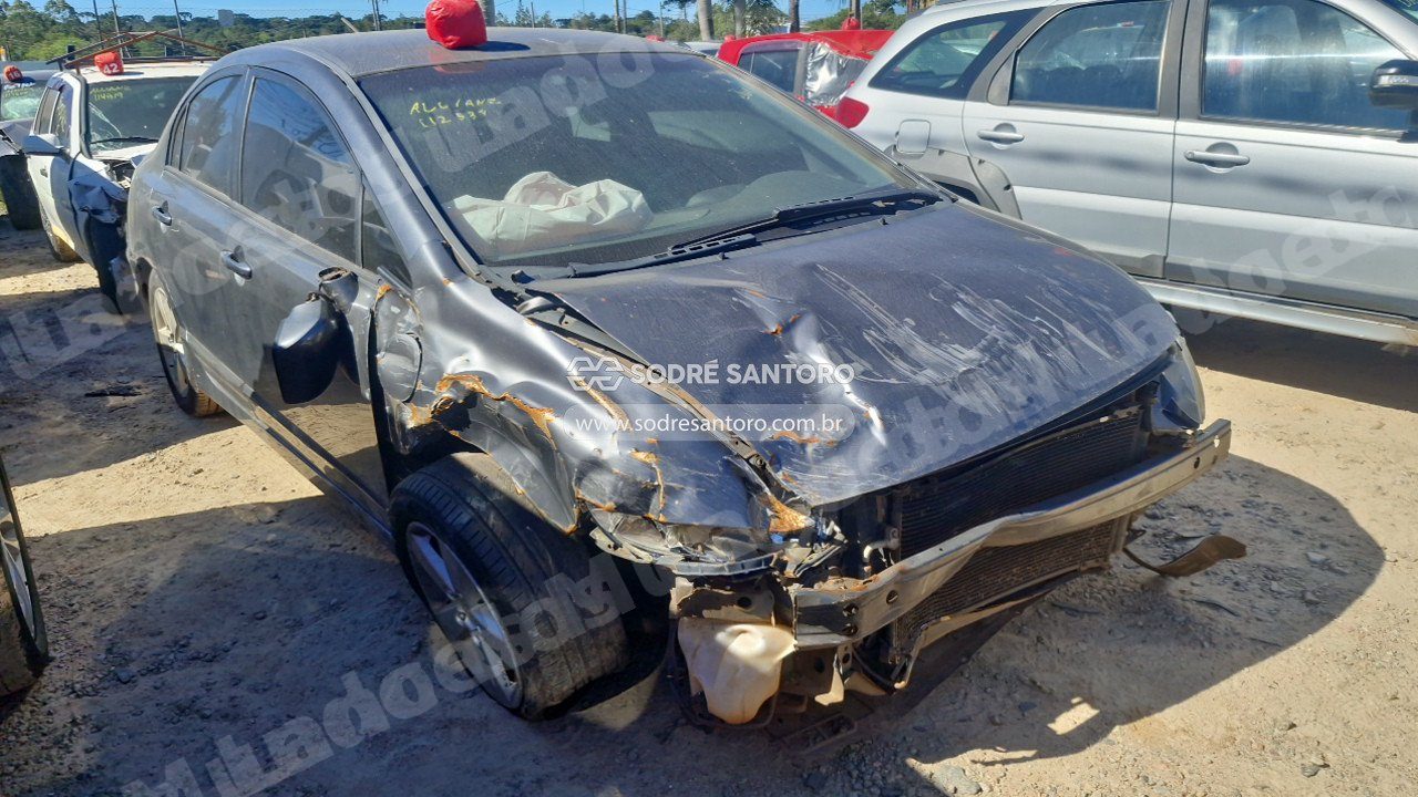 Honda Civic Lxs Flex 2008 em leilao em São José dos Pinhais/PR