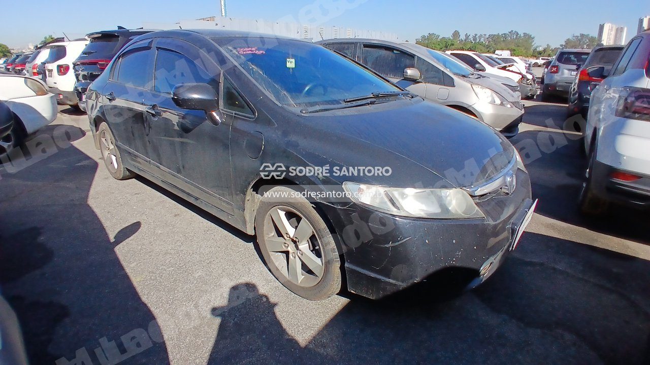 Honda Civic Lxs Flex 2008 em leilão em Guarulhos/SP