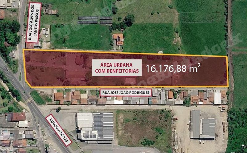 Terreno de 16177 m2 em leilao em Tubarão/SC