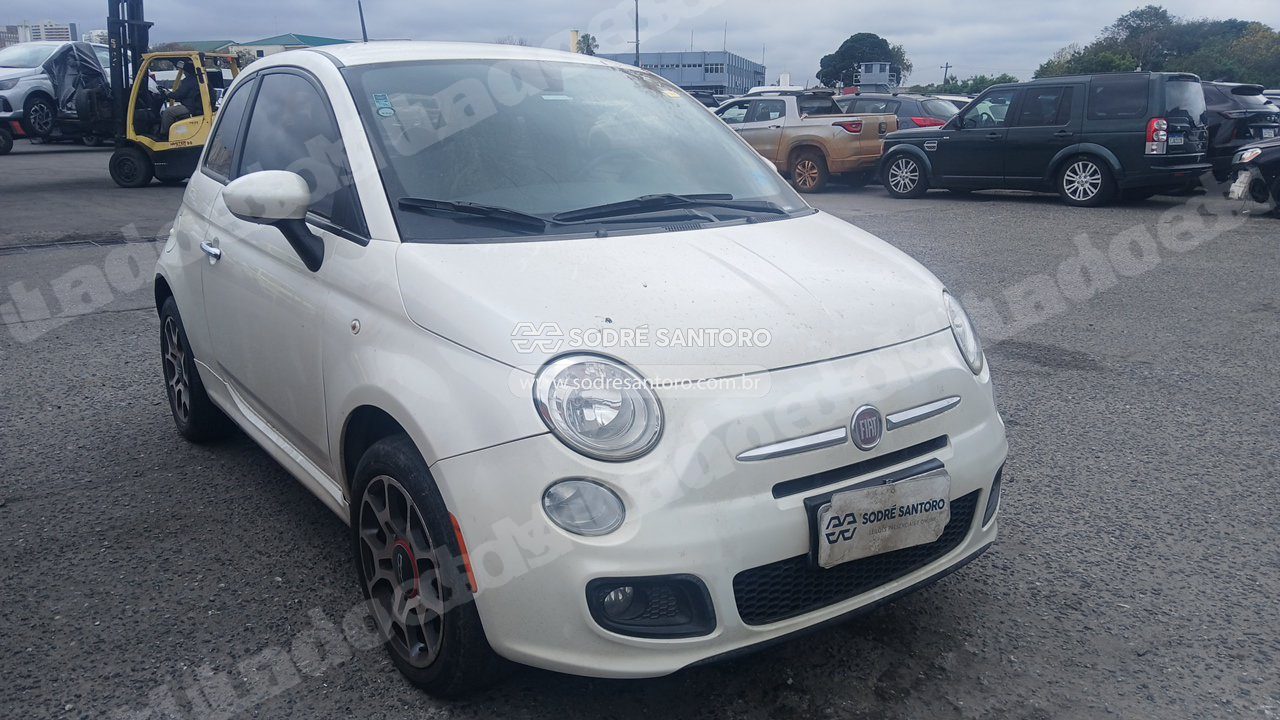 Fiat 500 Sport Air 2012 em leilao em Brasil