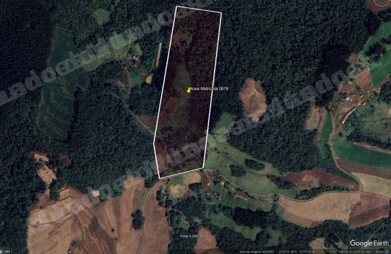 Terreno de 99498 m2 em leilao em Jaborá/SC