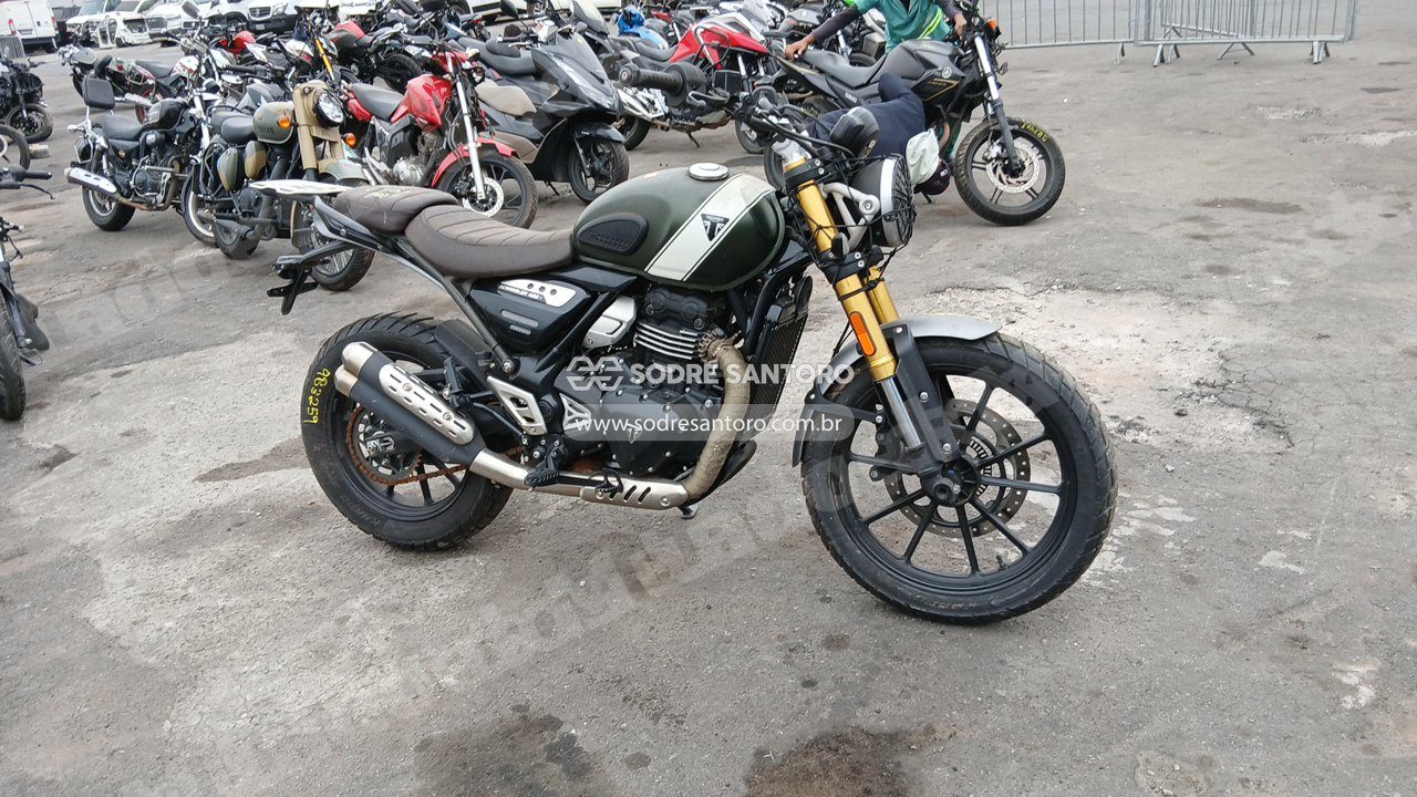 Triumph Scrambler 400X 2024 em leilão em Brasil