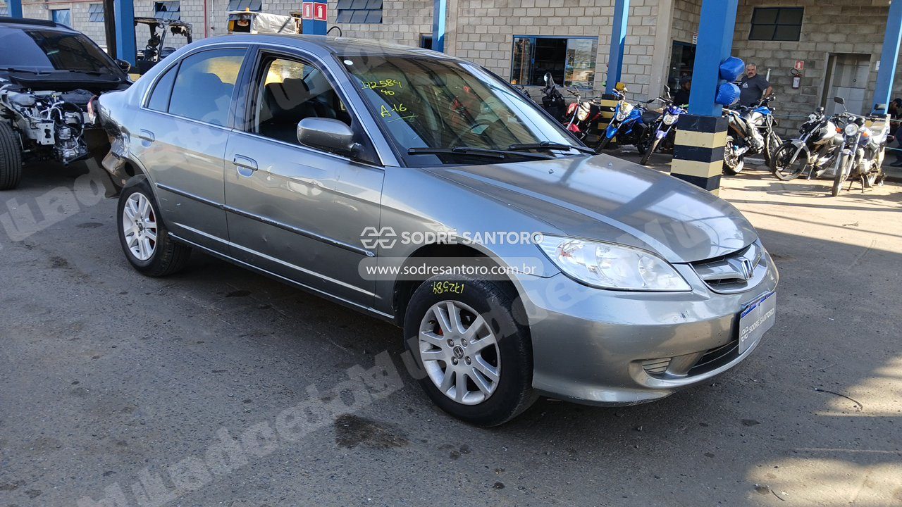 Honda Civic Lx 2005 em leilao em Monte Mor/SP