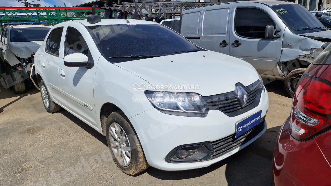 Renault Logan Auth 10 2018 em leilao em São José dos Pinhais/PR