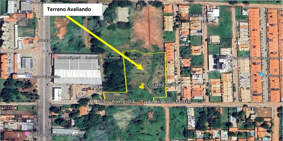 Terreno em leilão em Juazeiro do Norte/CE - Lote 3