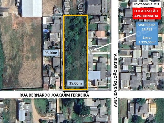Terreno de 3325 m2 em leilão em Gravataí/RS