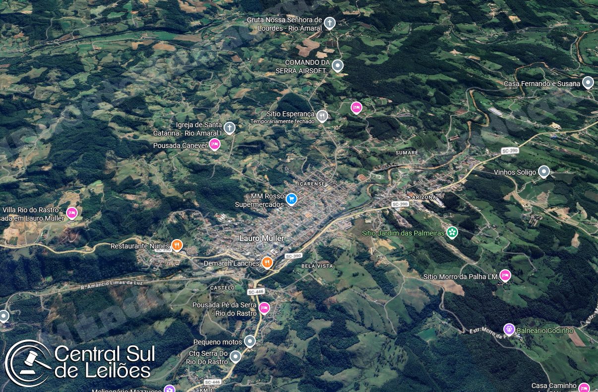 Terreno em leilao em Município de Lauro Muller/SC
