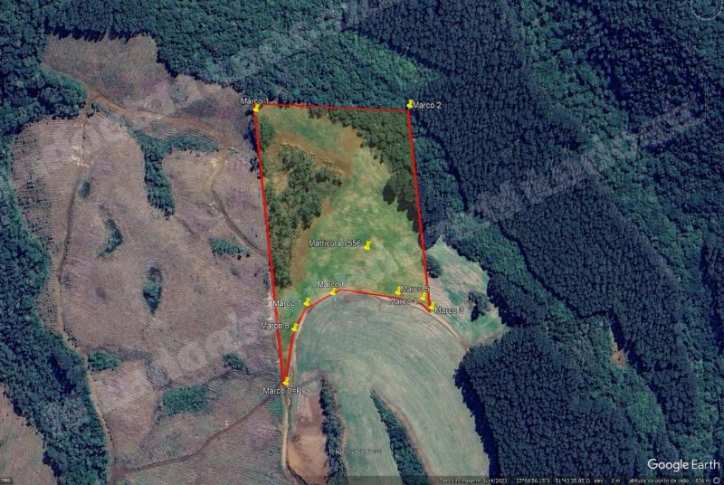 Terreno de 50814 m2 em leilão em Jaborá/SC