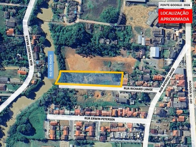 Terreno de 7505 m2 em leilao em Presidente Getúlio/SC