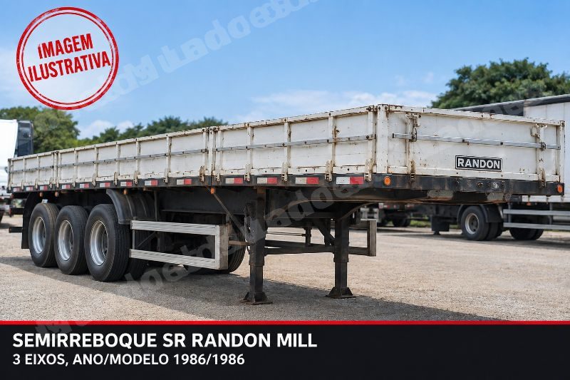 Reboque 1986 em leilão em Itajaí/SC