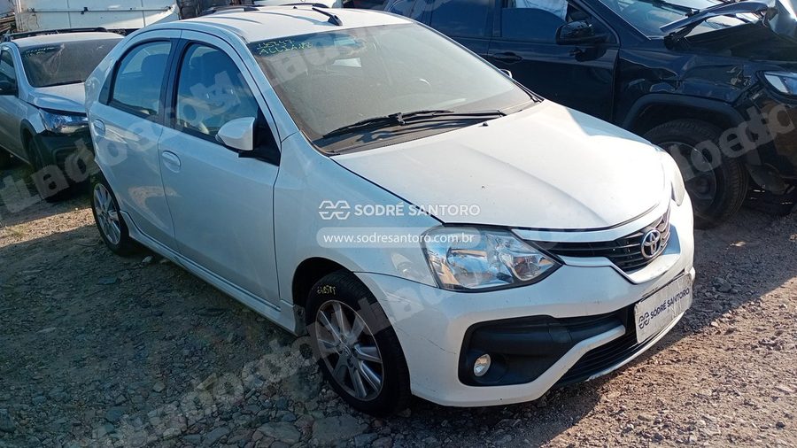 Toyota Etios Sd Xls15 At 2018 em leilão em São José dos Pinhais/PR