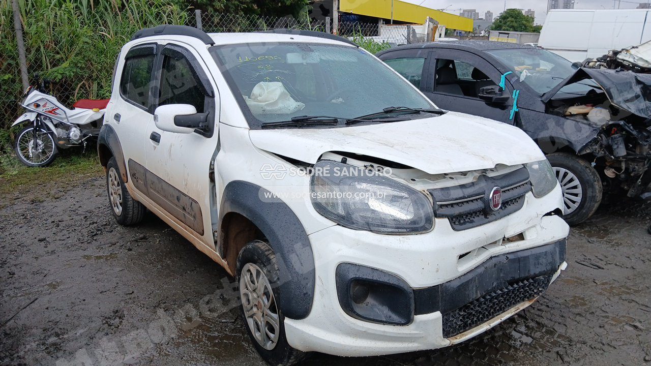 Fiat Uno Way 1.0 E 2018 em leilao em Guarulhos/SP