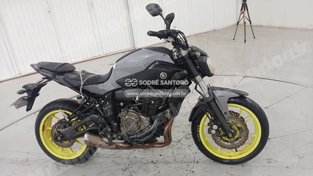 Yamaha Mt07 Abs 2018 em leilão em Brasil