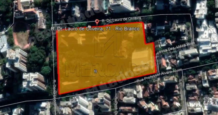 Terreno de 13296 m2 em leilão em Porto Alegre/RS - Lote 3
