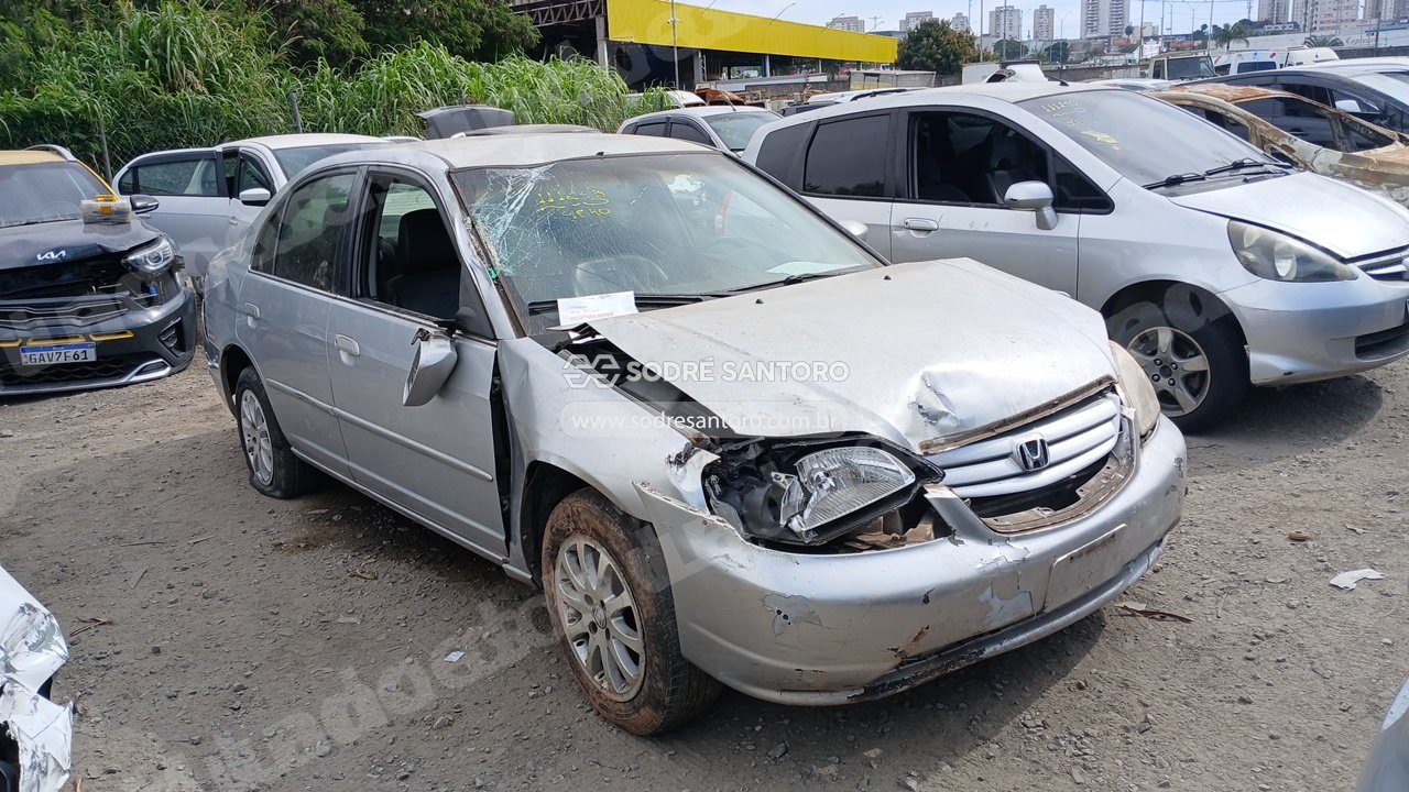 Honda Civic Lx 2003 em leilao em Guarulhos/SP